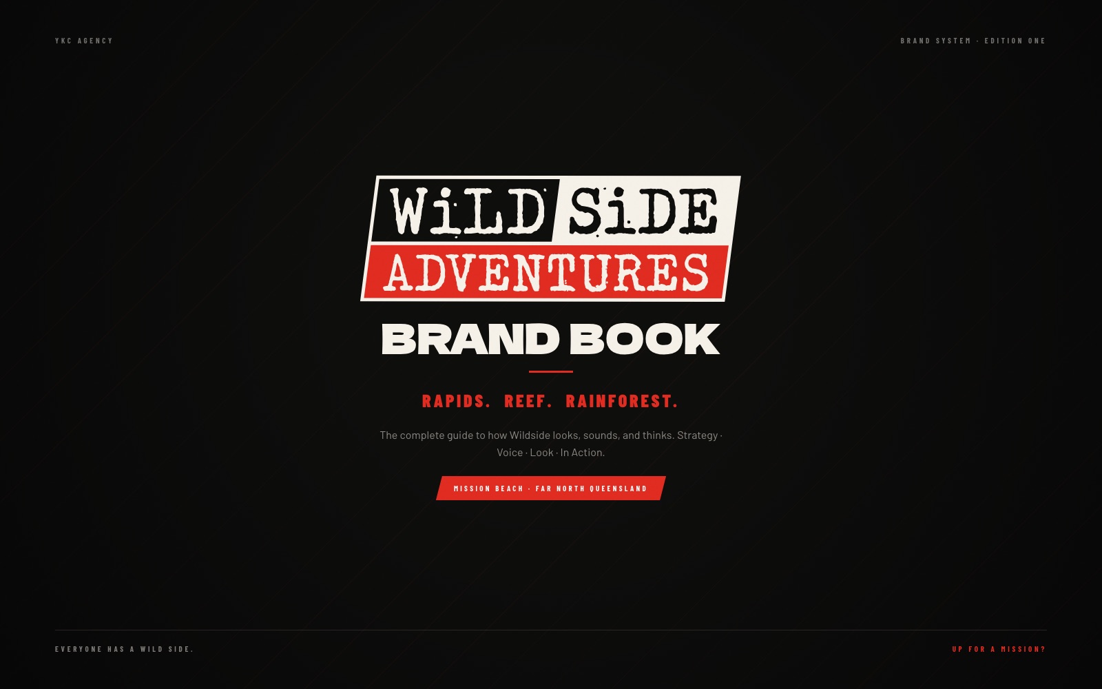 Wildside brand book — cover spread