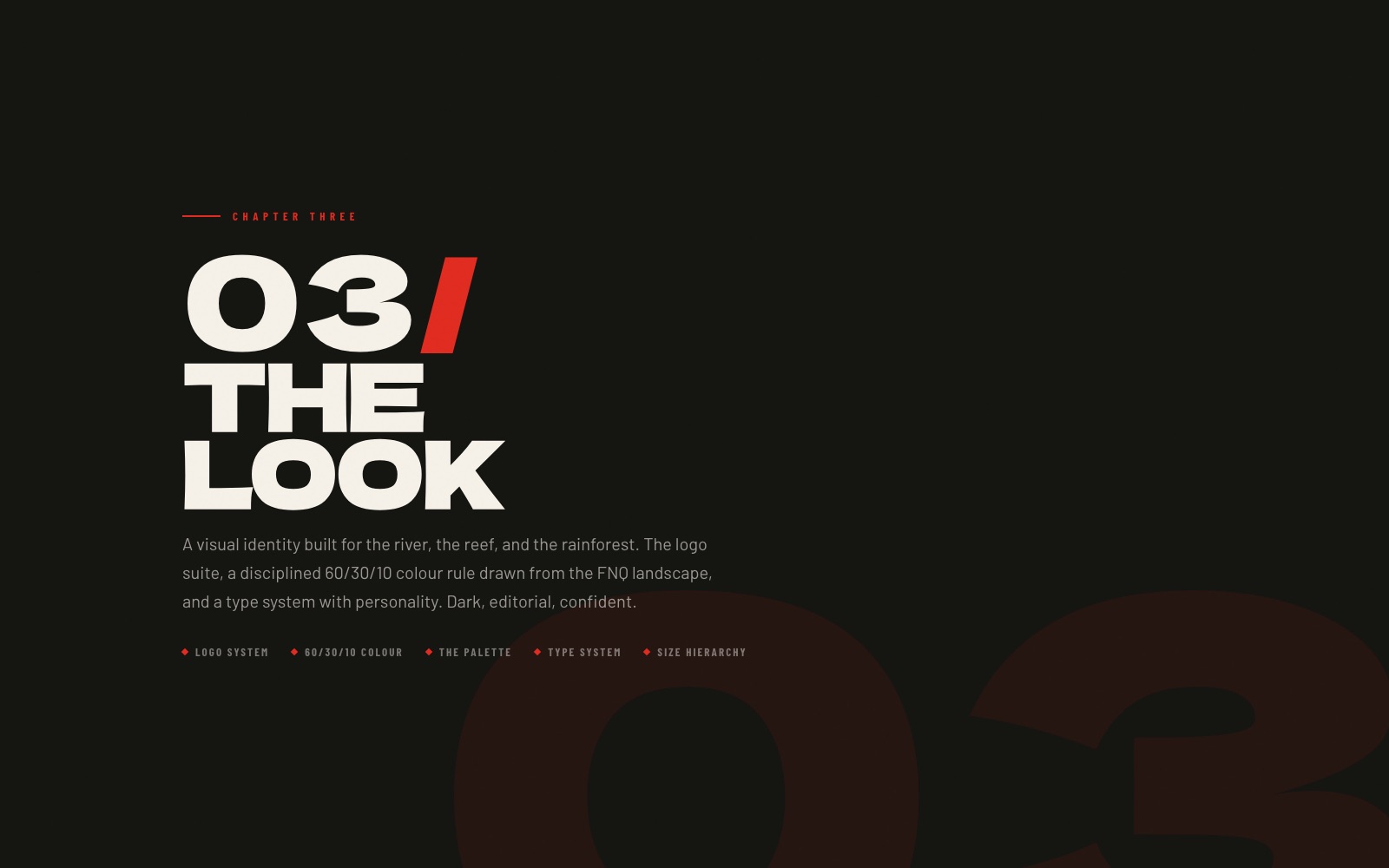 Chapter three, the look