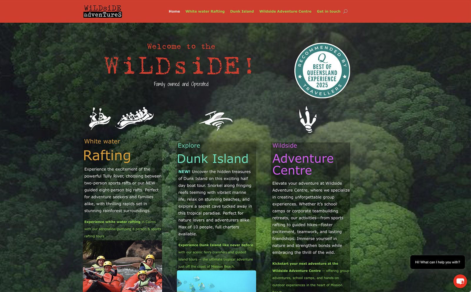 Wildside Adventures site, 2024